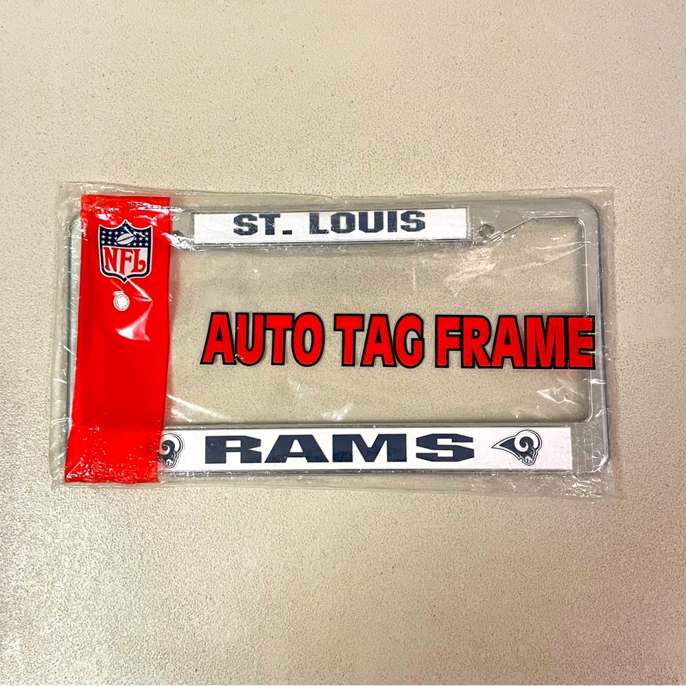 ST. LOUIS RAMS NFL Football Car License Plate Frame